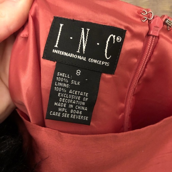 vintage 100% silk cherry blossom embroidered dress - Picture 5 of 5